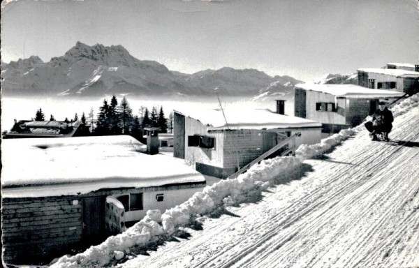 Leysin, Bungalows de vacances et Dents du Midi Vorderseite