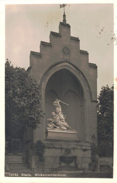 Stans - Winkelrieddenkmal. 1931 Vorderseite