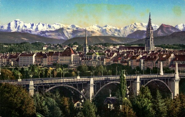 Bern und die Alpen  Vorderseite