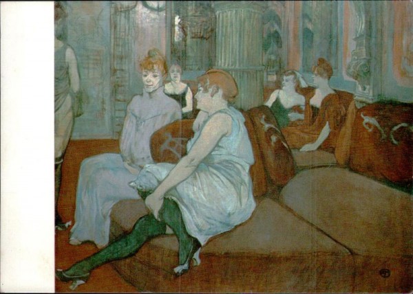 Au salon de la rue des moulins, Toulouse-Lautrec Vorderseite