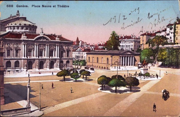 Genève - Place Neuve et Théâtre