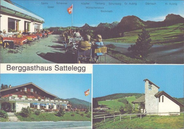 Willerzell, Berggasthaus Sattelegg Vorderseite