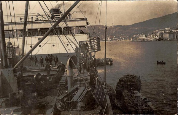 auf dem Schiff Vorderseite