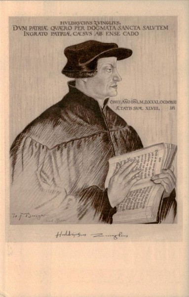 Huldrych Zwingli, W.F. Burger Vorderseite