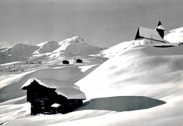 Arosa, Bergkirchlein, Emslaabfahrt Vorderseite