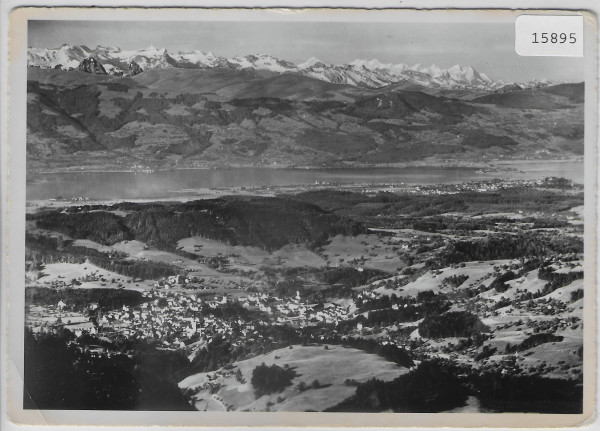 Alp Scheidegg - Gasthaus-Kurhaus - Blick gegen Wald, Urner- u. Berneralpen