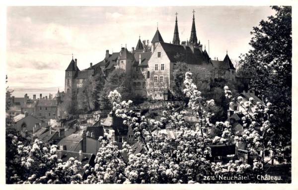 Neuchâtel- Château Vorderseite