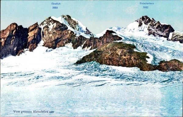 vom grossen Aletschfirn aus Vorderseite