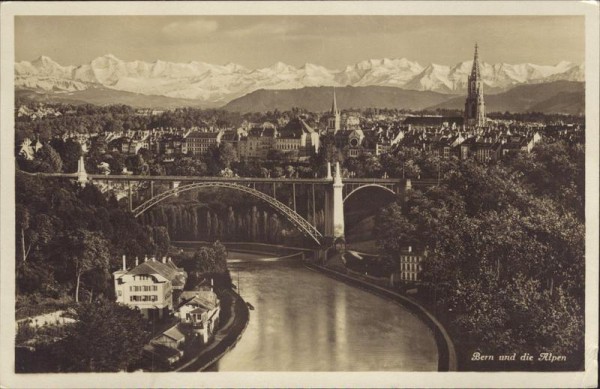 Bern und die Alpen Vorderseite