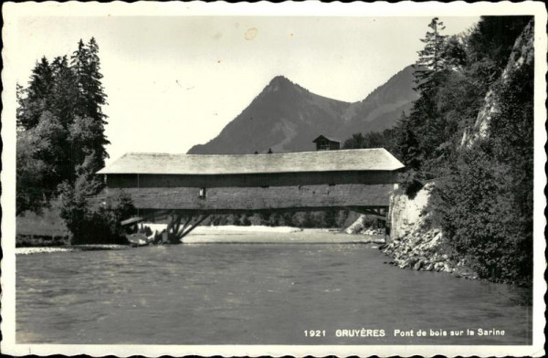 Gruyères/Pont de bois sur la Sarine Vorderseite