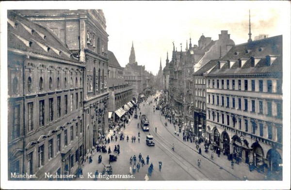 München - Neuhauser u. Kaufingerstrasse Vorderseite