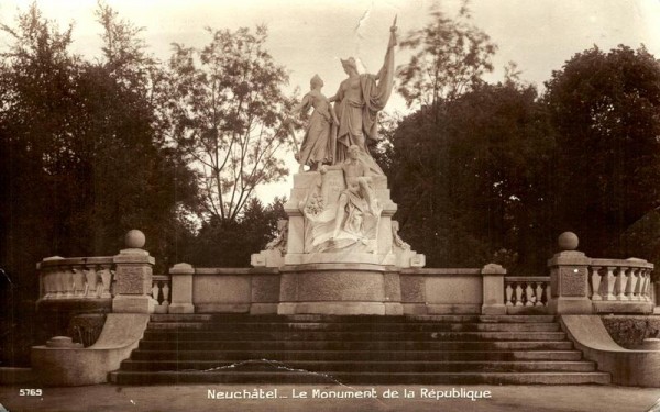 Le Monument de la République, Neuchâtel Vorderseite