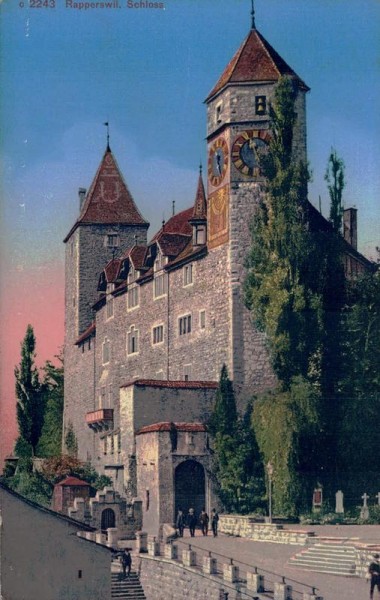 Rapperswil, Schloss, 1929 Vorderseite
