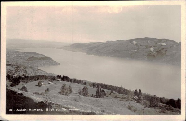 Aeschi-Allmend - Blick auf Thunersee Vorderseite