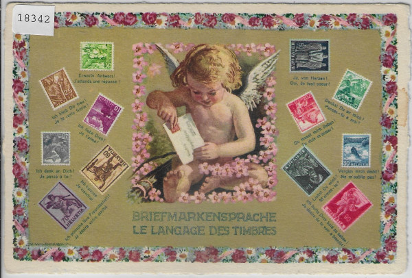 Briefmarkensprache - Le Langage des Timbres - Litho