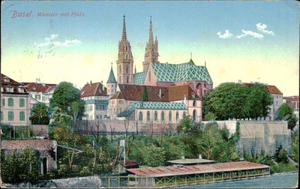 Basel/Münster mit Pfalz Vorderseite