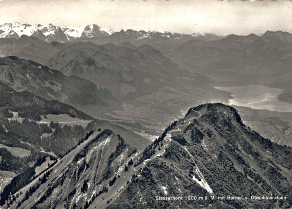 Stanserhorn. Berner u. Obwaldneralpen Vorderseite