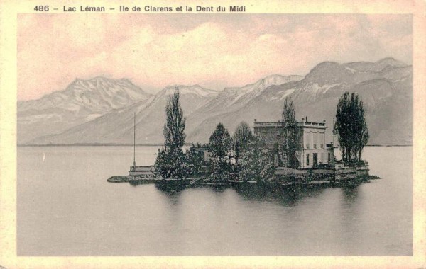 Lac Léman - Ile de Clarens et la Dent du Midi Vorderseite