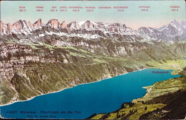 Walensee - Churfirsten von Alp Firz