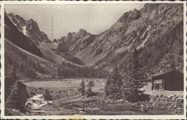 Val d`Arpette. Vorderseite