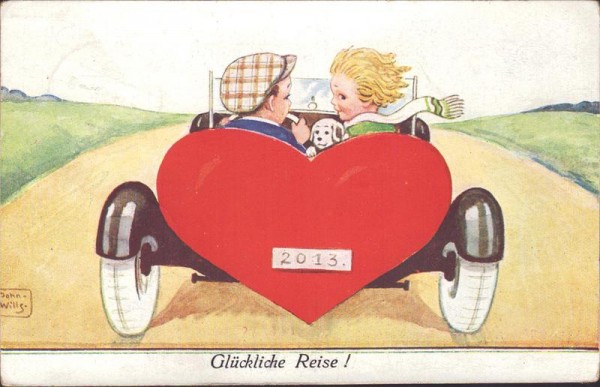 Glückliche Reise Vorderseite