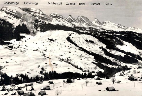 Skigebiet Obertoggenburg Schweiz Vorderseite