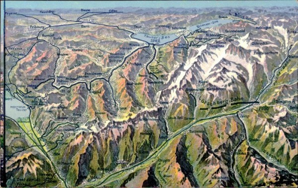 Berner Alpen Vorderseite