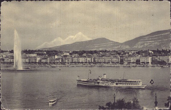 Genève - La Radde et le Mt. Blanc