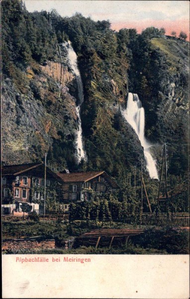 Alpbachfälle bei Meiringen Vorderseite
