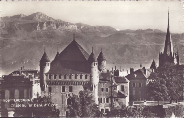 Lausanne, Chateau et Dent d'Oche