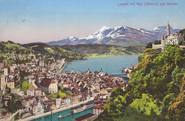 Luzern mit Rigi und Glütsch (1800 m)