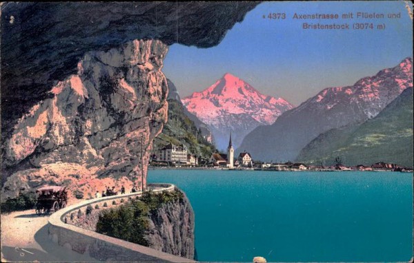 Axenstrasse mit Flüelen Vorderseite