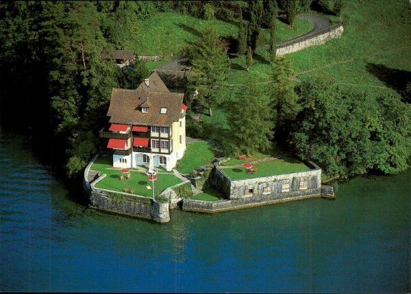 Vitznau, Villa Margaritha | Flugaufnahmen | Schweiz | kartenplanet.ch |  Alte Ansichtskarten aus der Schweiz, dem Ausland und Motivkarten