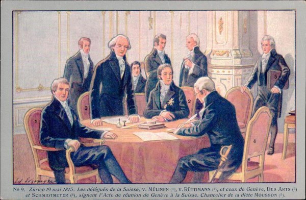 Genève, Zürich, 19. mai 1815, Nr. 9 Vorderseite