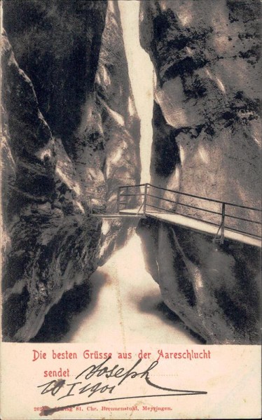 Die besten Grüsse aus der Aareschlucht Vorderseite