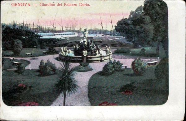 Genova - Giardino del Palazzo Doria Vorderseite
