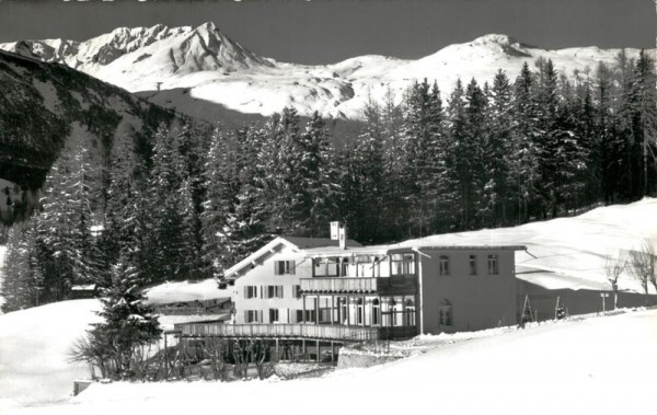 Schweiz. Jugendherberge Höhwald, Davos-Wolfgang Vorderseite