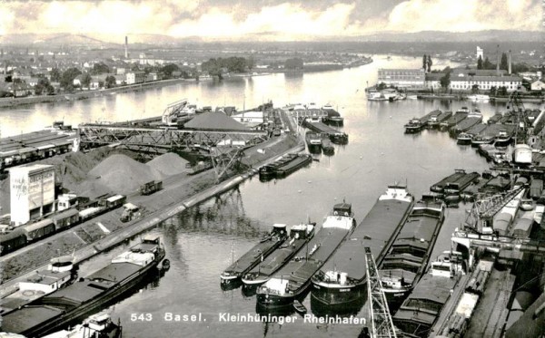 Basel, Kleinhüninger Rheinhafen Vorderseite