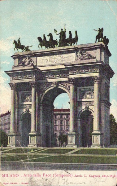 Milano - Arco della Pace.1906