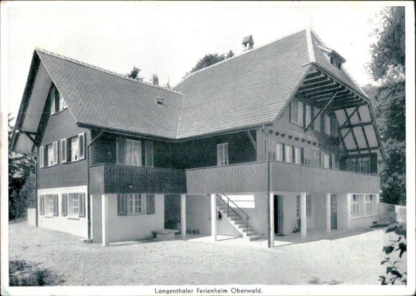 Langenthaler Ferienheim Oberwald Vorderseite