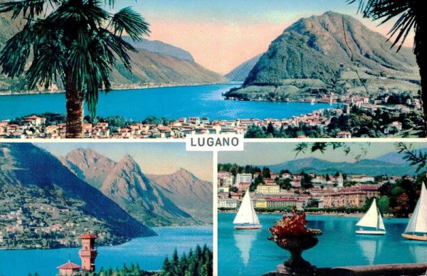 Lugano, 3 Ansichten Vorderseite