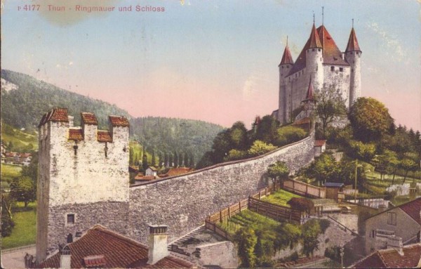 Thun, Ringmauer und Schloss