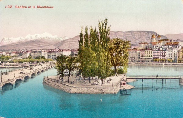 Genève et le MontBlanc