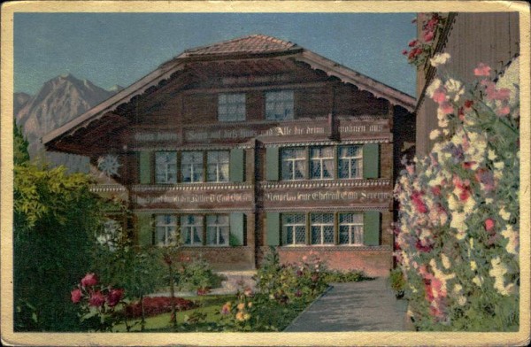 Haus im Berner Oberland Vorderseite
