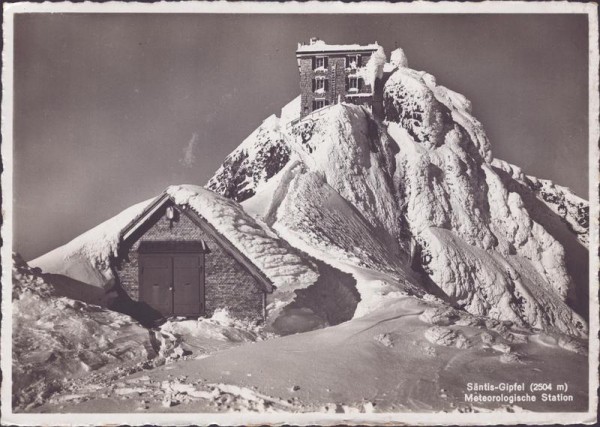 Säntis-Gipfel Vorderseite