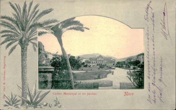 Casino Municipal et les Jardins, Nice Vorderseite