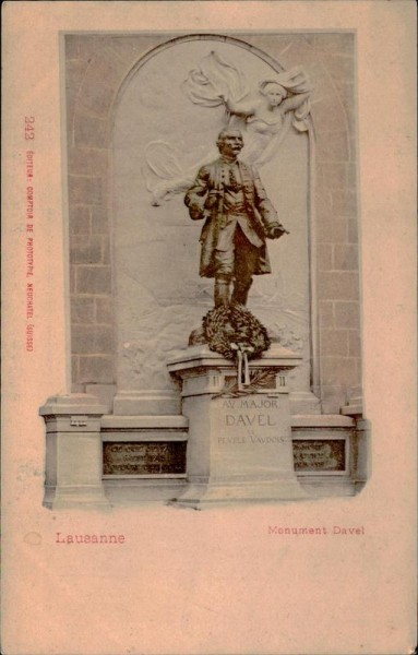 Lausanne, Monument Davel Vorderseite