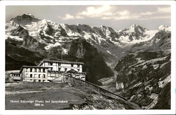 Hotel Schynige Platte bei Interlaken Vorderseite