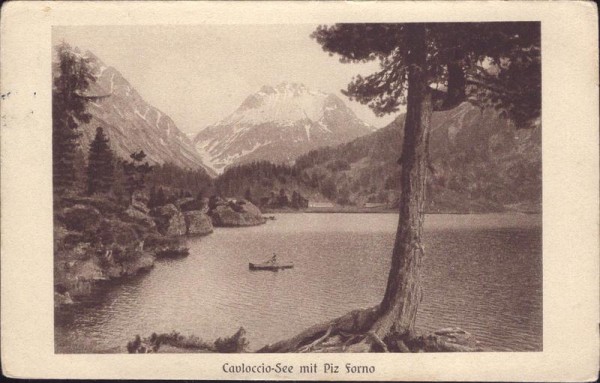Cavloccio-See mit Piz Forno Vorderseite