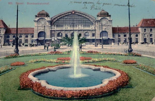 Basel, Bundesbahnhof Vorderseite